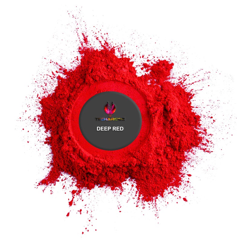 TECHAROOZ Deep Red Mica Powder for Epoxy Resin 56g / 2oz. Jar - TECHAROOZ 2 Tone Resin Dye Color Pigment Powder for Lip Gloss, Nails, Colorant for Bath Bombs Soap Making Flag Red - Image 2